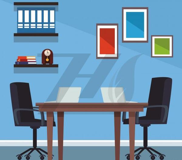 عکس کارتونی میز و صندلی