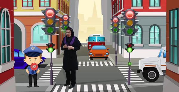 عکس چراغ راهنمای کارتونی