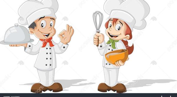 دخترونه عکس آشپزی کارتونی