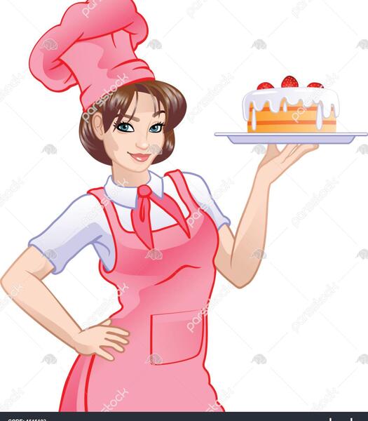 دخترونه عکس آشپزی کارتونی