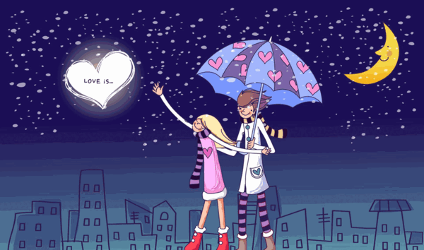 عکس عكس كارتوني عاشقانه