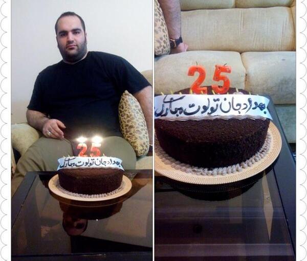 عکس کیک تولد با شمع 25 سالگی