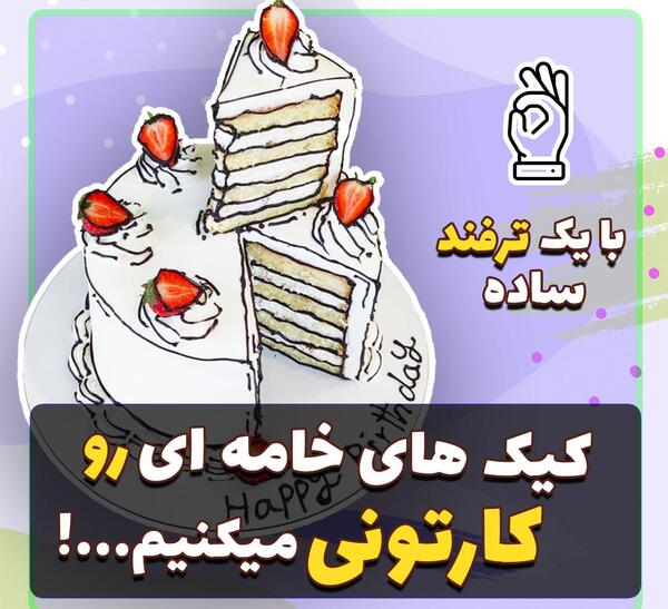 عکس کیک تولد به اسم رها
