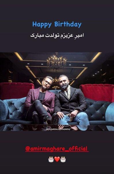 عکس رهام هادیان با کیک تولد