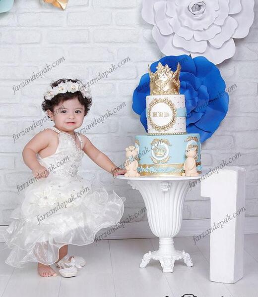 کیک تولد با عکس چهره کودک