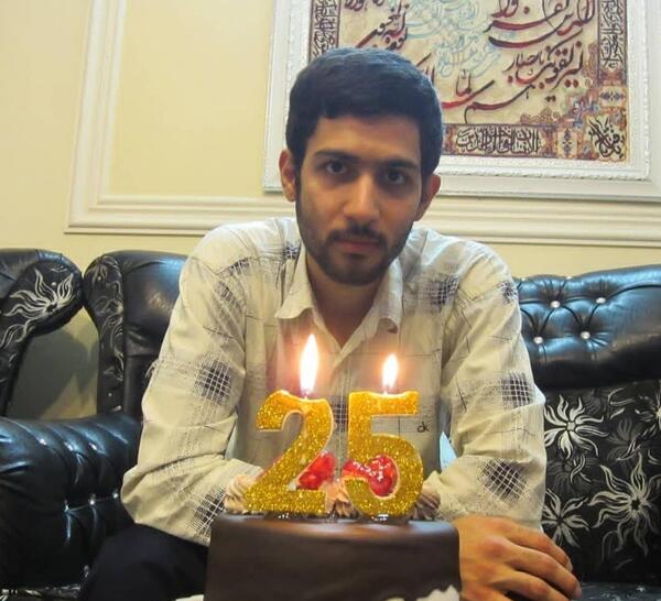 عکس کیک تولد با شمع ۲۵سالگی