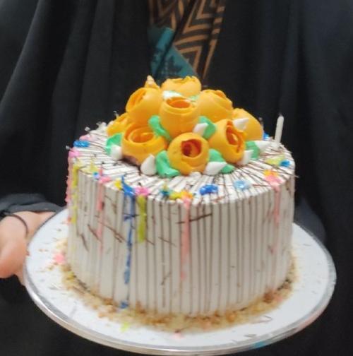 عکس کیک تولد با شمع ۲۵سالگی