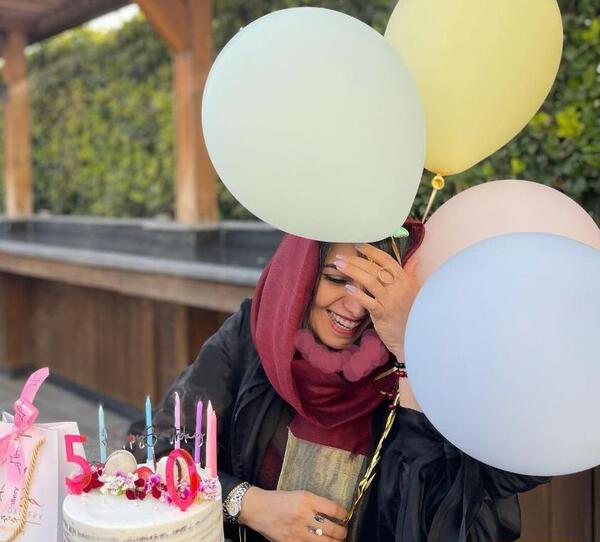 عکس کیک تولد به اسم الهام