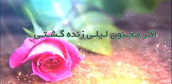عکس نوشته لیلی مجنون