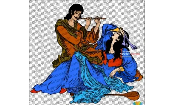 عکس لیلی مجنون نقاشی