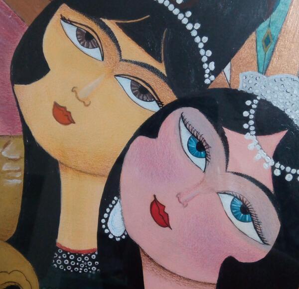 عکس لیلی مجنون نقاشی
