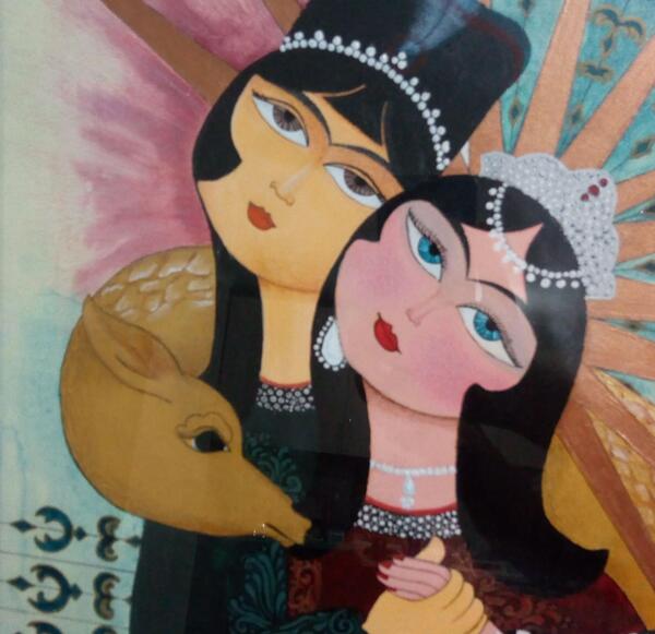 عکس لیلی مجنون نقاشی