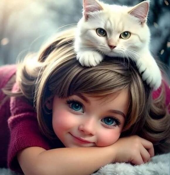 عکس دخترانه گربه ای