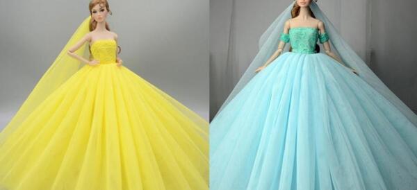 عکس لباس عروس برای عروسک