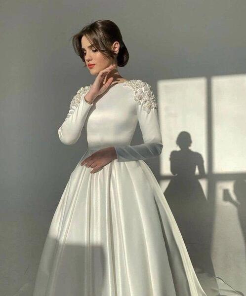 عکس لباس عروس شیک ساده