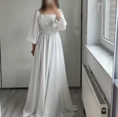 عکس لباس عروس ساتن آمریکایی