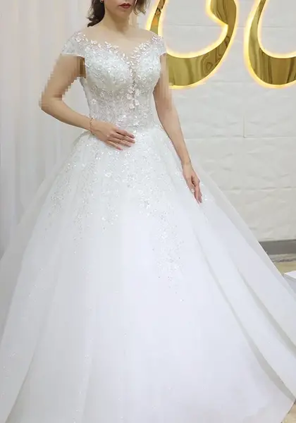 عکس لباس عروس ساتن آمریکایی