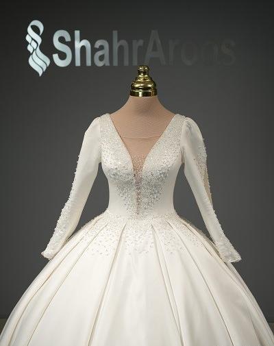 عکس لباس عروس ساتن آمریکایی
