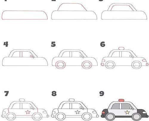 عکس نقاشی لامبورگینی آسان
