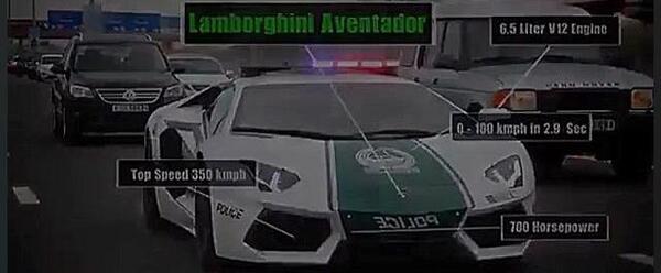 عکس لامبورگینی ماشین پلیس
