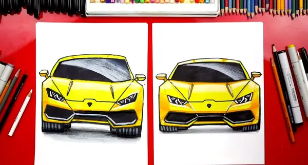 عکس لامبورگینی نقاشی لامبورگینی
