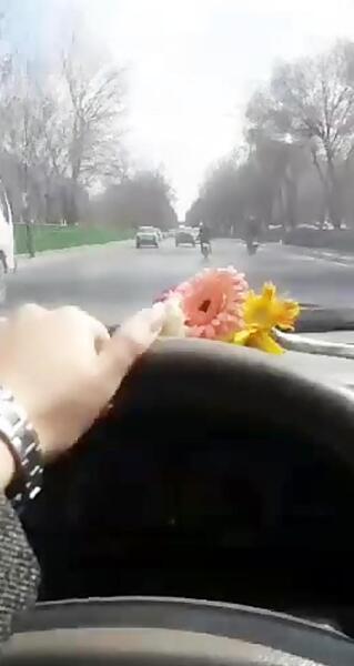 عکس پشت فرمون لامبورگینی