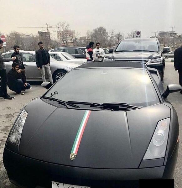 عکس ماشین لامبورگینی تهران