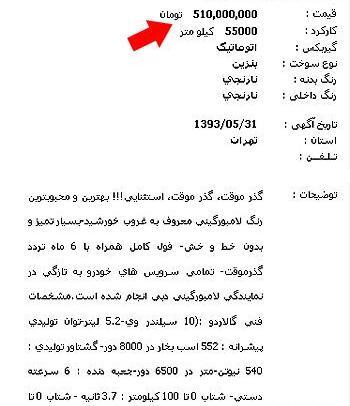 عکس لامبورگینی در تهران قیمت