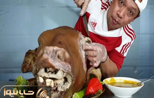 عکس غذا خوردن گاو