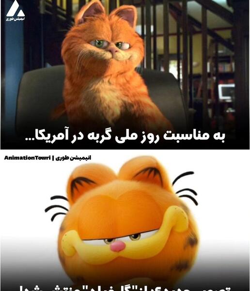 عکس گربه گارفیلد کارتونی