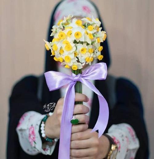 عکس هنری از گل نرگس