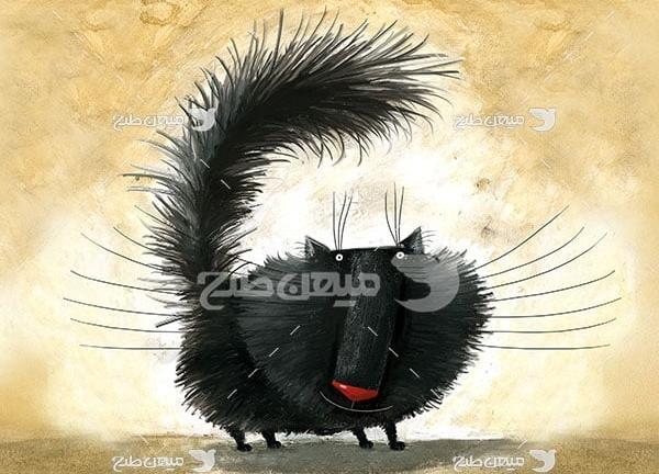 عکس گربه فانتزی سیاه