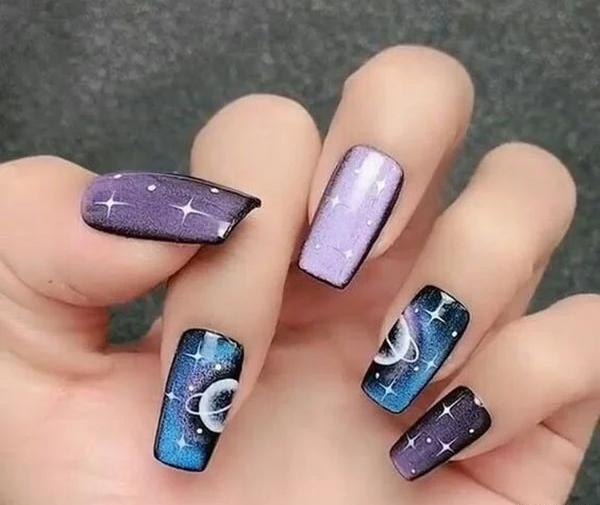 عکس ناخن با طرح گربه