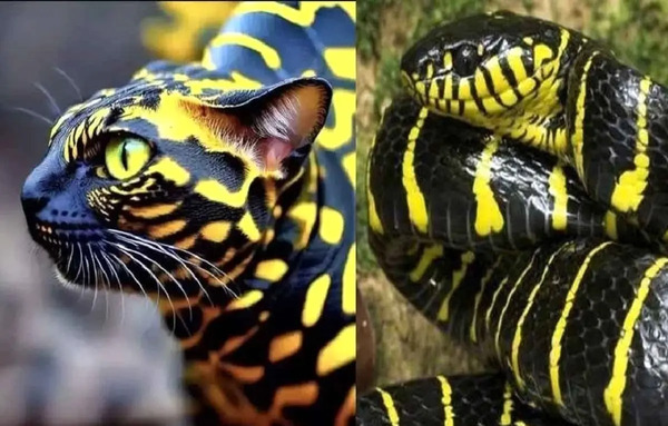 عکس گربه سیاه طلایی