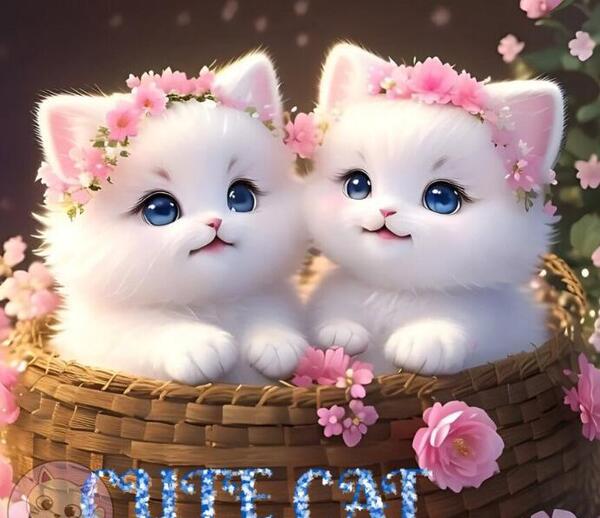 عکس گربه صورتی بامزه