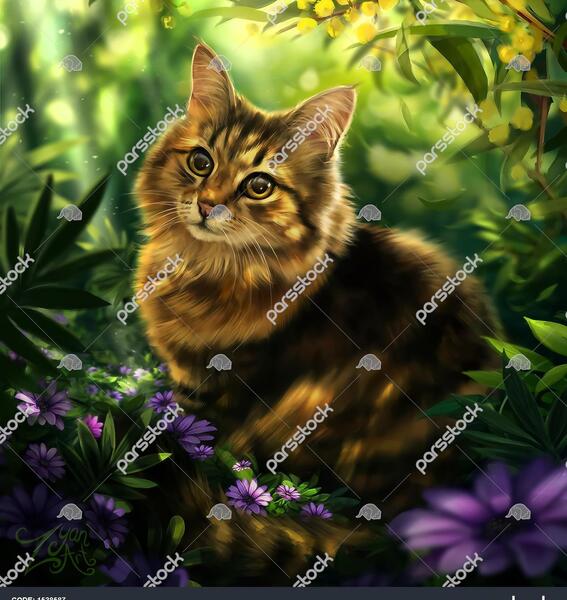 عکس گربه ی جنگلی