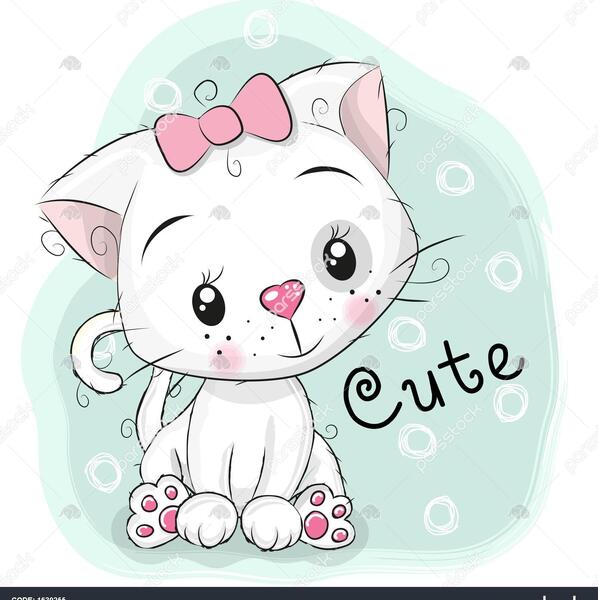 عکس بچه گربه آبی