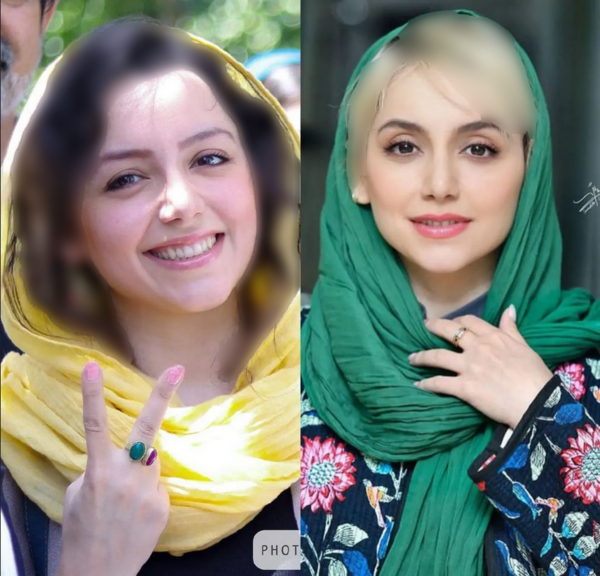 عکس پدر مادر نازنین بیاتی