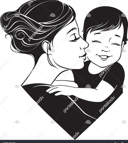 عکس مهربانی مادر