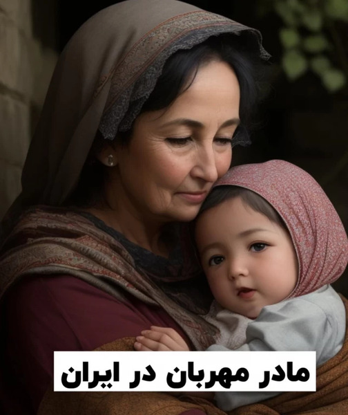 عکس مهربانی مادر