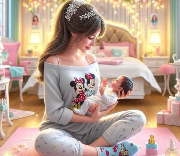 عکس مادر و کودک فانتزی