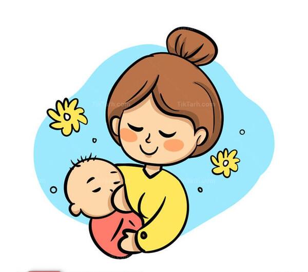 عکس کارتونی مادر و کودک