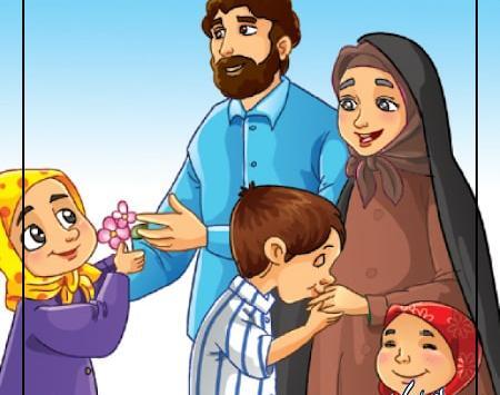 عکس کارتونی مادر و کودک