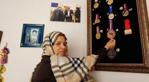 عکس مادر کیمیا علیزاده