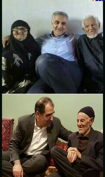 عکس پدر و مادر قاسم سلیمانی