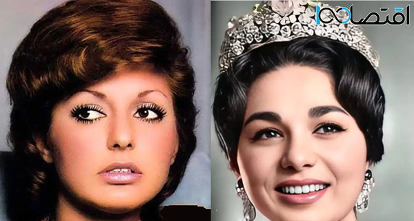 عکس پدر و مادر فرح پهلوی