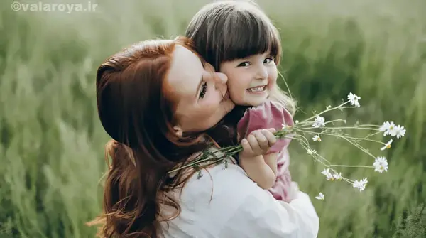 عکس مادر دختری طبیعی