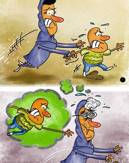 عکس طنز مادر