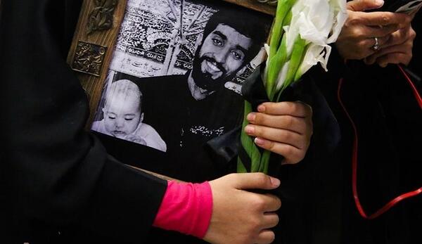 عکس مادر شهید حججی