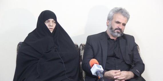 عکس مادر شهید حججی